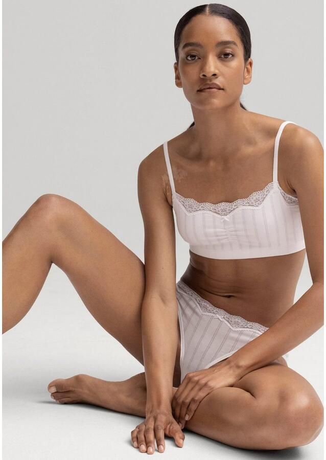 CALIDA Heupslip Etude Toujours florale kant single jersey zacht krijtstreep-look - Foto 6