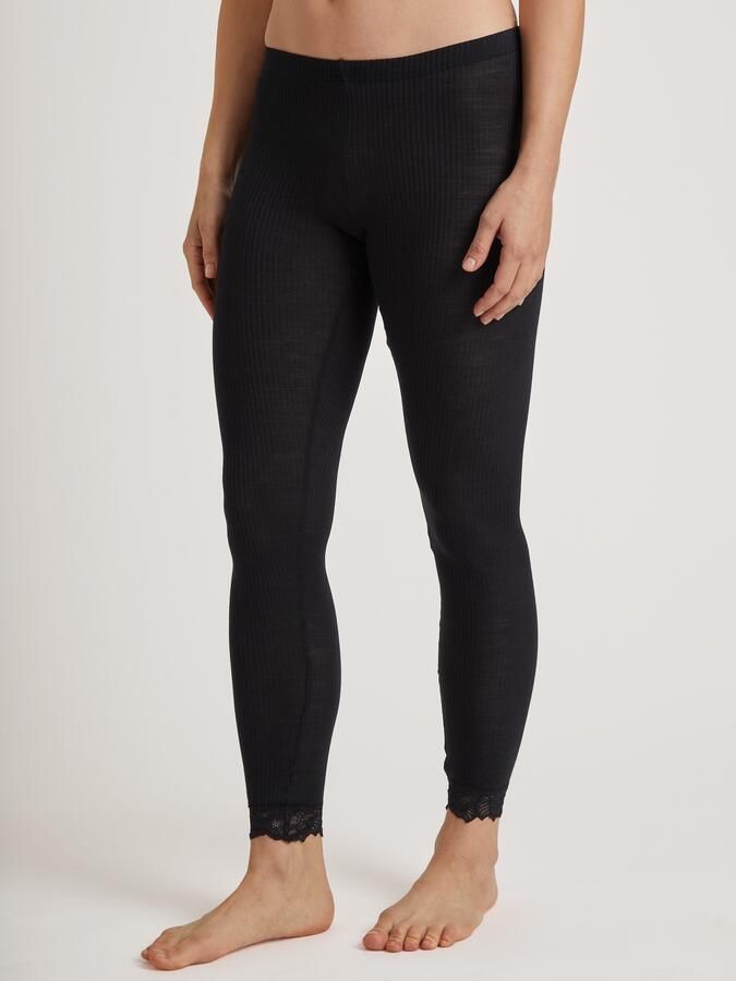 CALIDA Legging Silky Wool Joy met kanten zoom elastisch verwarmend fijnribkwaliteit - Foto 10
