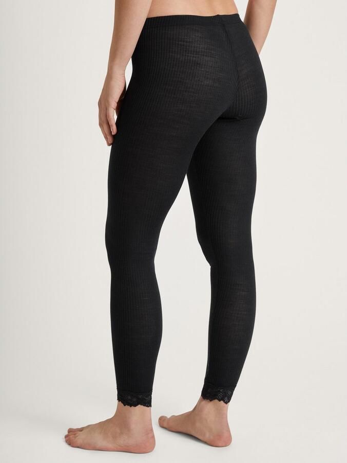 CALIDA Legging Silky Wool Joy met kanten zoom elastisch verwarmend fijnribkwaliteit - Foto 4