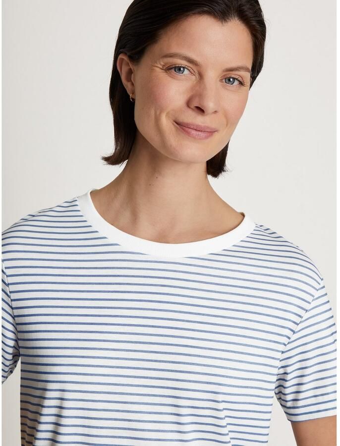 CALIDA Nachthemd Cotton Stripes Korte mouw single-jersey-kwaliteit puur katoen ade d - Foto 4