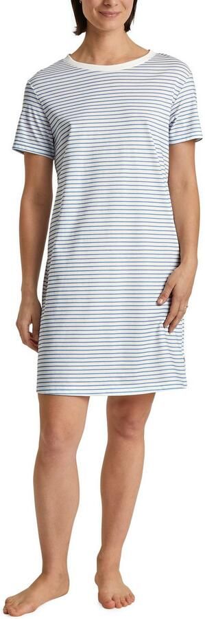 CALIDA Nachthemd Cotton Stripes Korte mouw single-jersey-kwaliteit puur katoen ade d - Foto 7