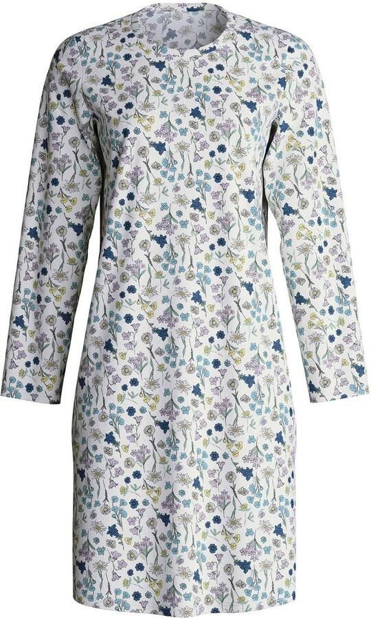 CALIDA Nachthemd Flower Nights Allover-print Pure Cotton lange mouw ade d zacht - Foto 3
