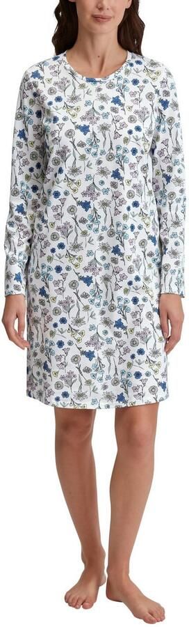CALIDA Nachthemd Flower Nights Allover-print Pure Cotton lange mouw ade d zacht - Foto 4