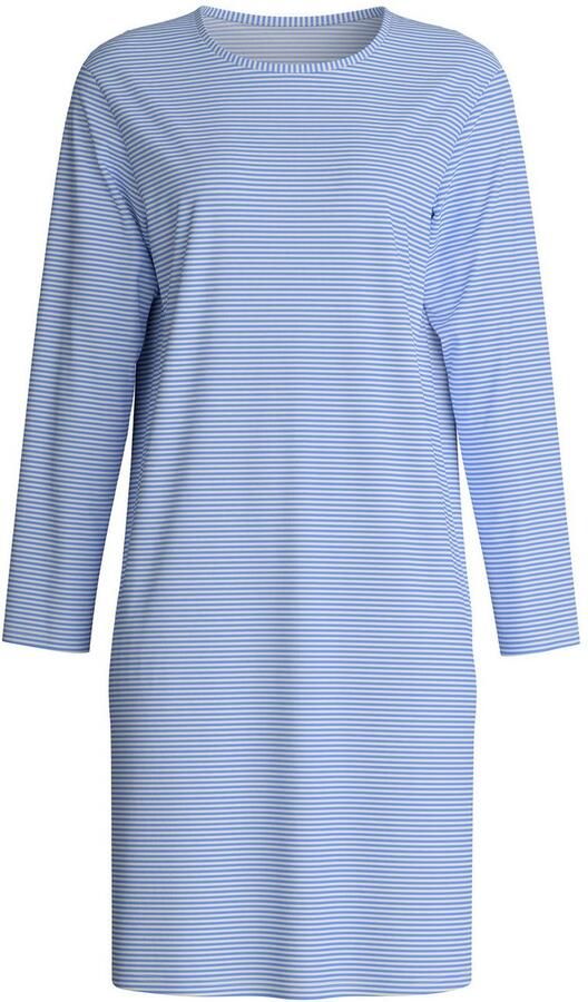 CALIDA Nachthemd Lovely Night Lange mouw ronde hals puur katoen single jersey zacht ade d - Foto 3