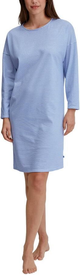 CALIDA Nachthemd Lovely Night Lange mouw ronde hals puur katoen single jersey zacht ade d - Foto 4