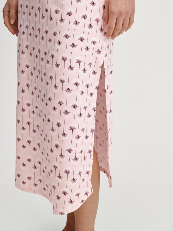 CALIDA Nachthemd Midnight Flowers Knoopsluiting heavy interlock puur katoen verwar d comfortabel - Foto 5