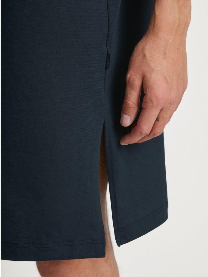 CALIDA Nachthemd Relax Essentials Knoopsluiting korte mouw puur katoen zacht ronde hals borstzak - Foto 2