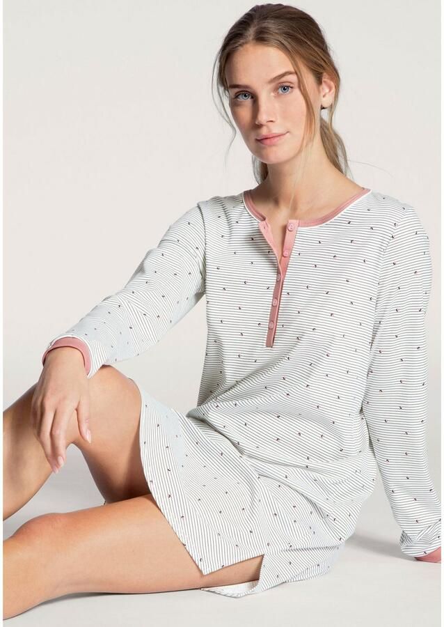 CALIDA Nachthemd Sweet Dreams Interlock-kwaliteit Modern Fit ca. 95cm lang - Foto 4