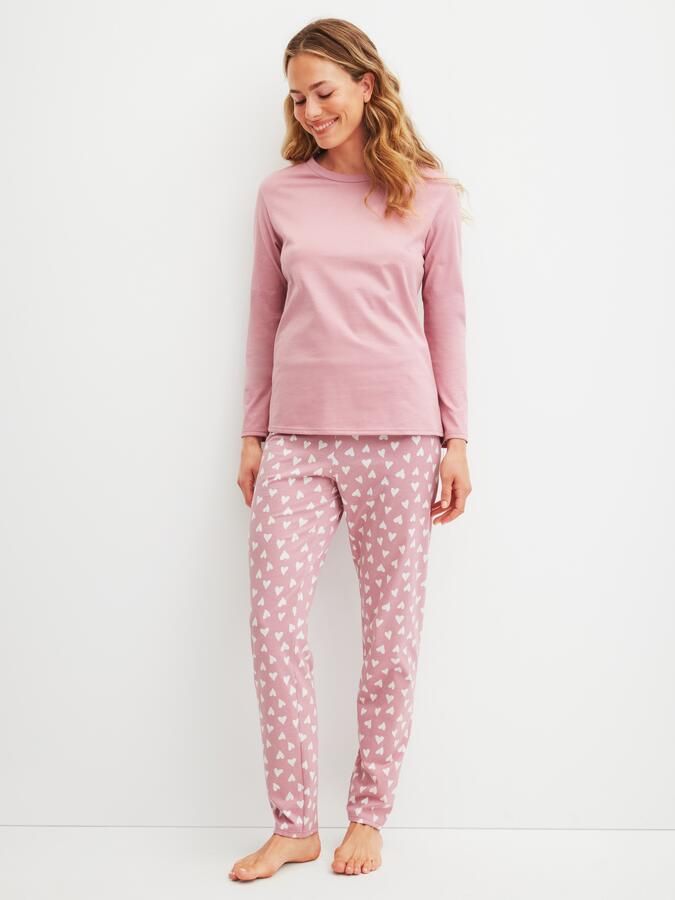 CALIDA Pyjama Cotton Special Lange mouw comfortabel katoen ronde hals (2-delig) - Foto 5