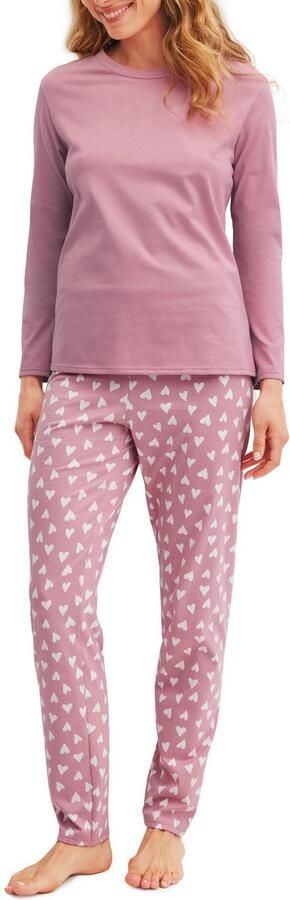CALIDA Pyjama Cotton Special Lange mouw comfortabel katoen ronde hals (2-delig) - Foto 4