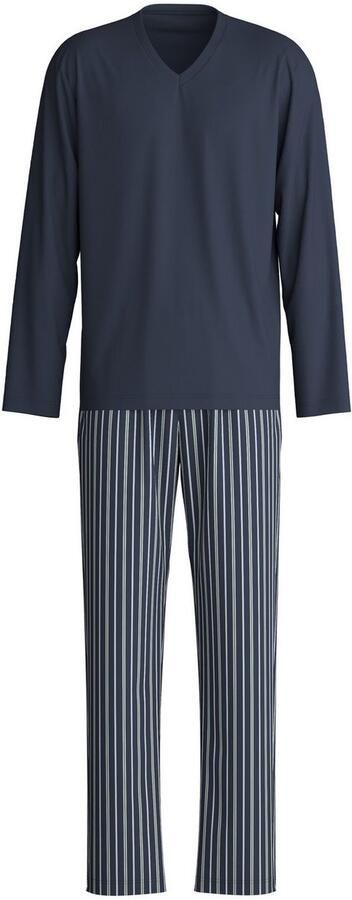 CALIDA Pyjama Cotton Special Lange mouw V-hals comfort fit lange broek (2-delig) - Foto 4