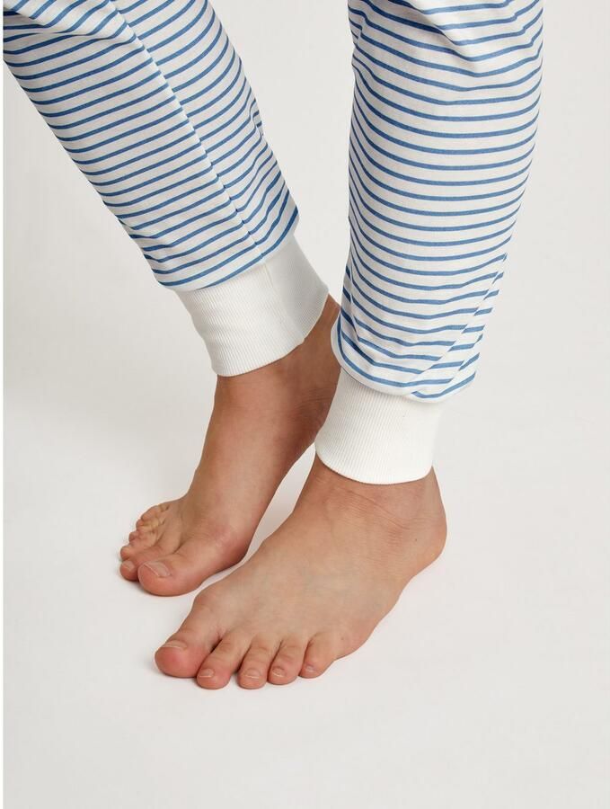 CALIDA Pyjama Cotton Stripes Lange mouw ronde hals losse pasvorm katoen (2-delig) - Foto 5