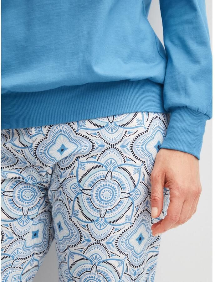 CALIDA Pyjama Cotton Stripes Lange mouw ronde hals losse pasvorm katoen (2-delig) - Foto 3