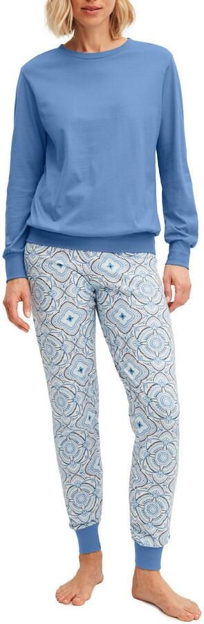 CALIDA Pyjama Cotton Stripes Lange mouw ronde hals losse pasvorm katoen (2-delig) - Foto 6