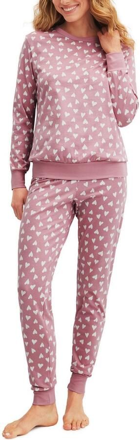 CALIDA Pyjama Cotton Stripes Lange mouw ronde hals losse pasvorm katoen (2-delig) - Foto 7