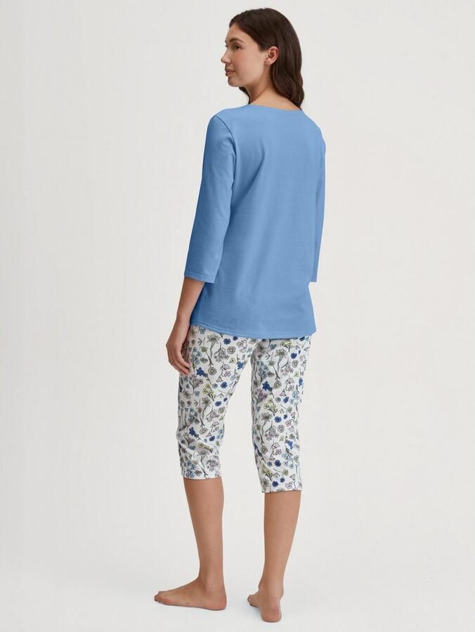 CALIDA Pyjama Graphic Nights V-hals katoen zacht ade d (2-delig) - Foto 3