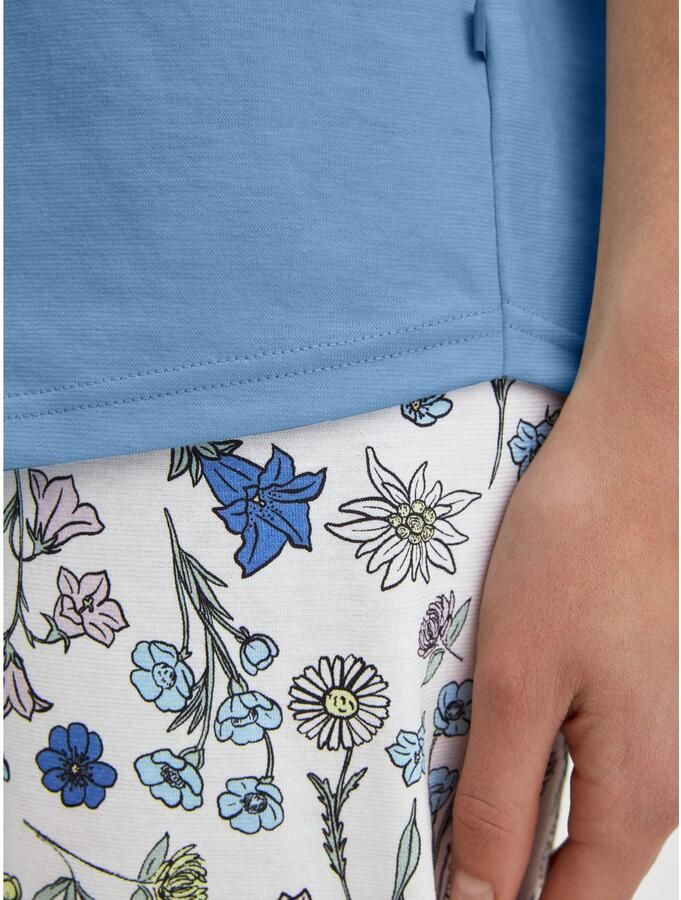 CALIDA Pyjama Graphic Nights V-hals katoen zacht ade d (2-delig)