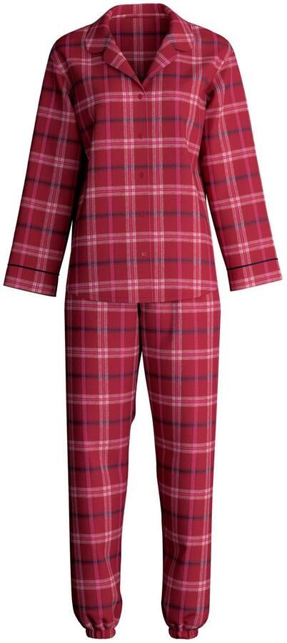 CALIDA Pyjama Holiday Dreams zacht comfortabel flanel kwaliteit ruitdessin lange mouw (2-delig) - Foto 5