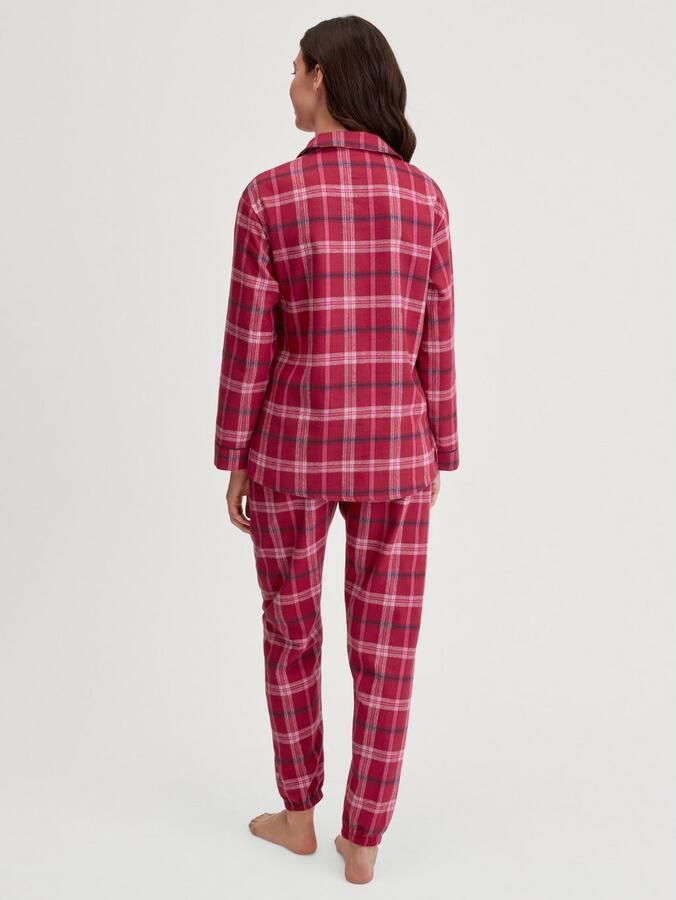 CALIDA Pyjama Holiday Dreams zacht comfortabel flanel kwaliteit ruitdessin lange mouw (2-delig) - Foto 4