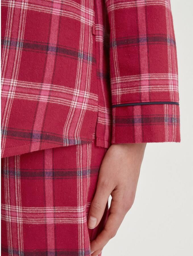 CALIDA Pyjama Holiday Dreams zacht comfortabel flanel kwaliteit ruitdessin lange mouw (2-delig) - Foto 2