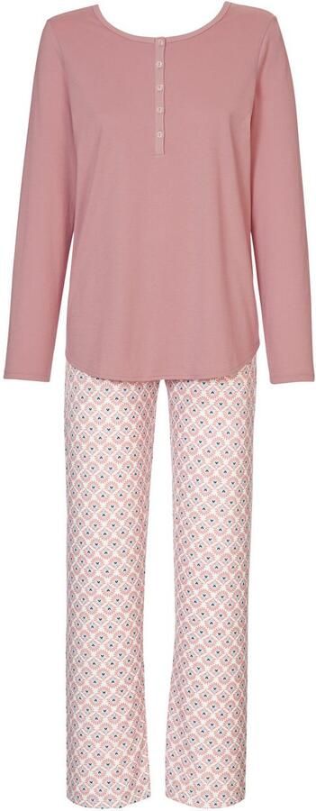 CALIDA Pyjama Lovely Night met knoopsluiting aan de hals (2-delig) - Foto 4