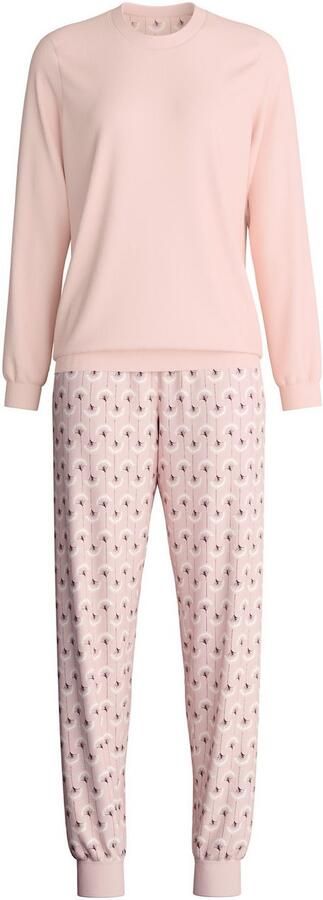 CALIDA Pyjama Midnight Flowers Ronde hals lange mouw zacht heavy-interlock katoen - Foto 5