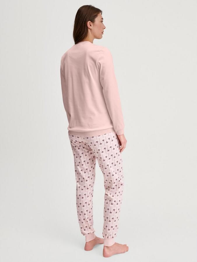 CALIDA Pyjama Midnight Flowers Ronde hals lange mouw zacht heavy-interlock katoen - Foto 4