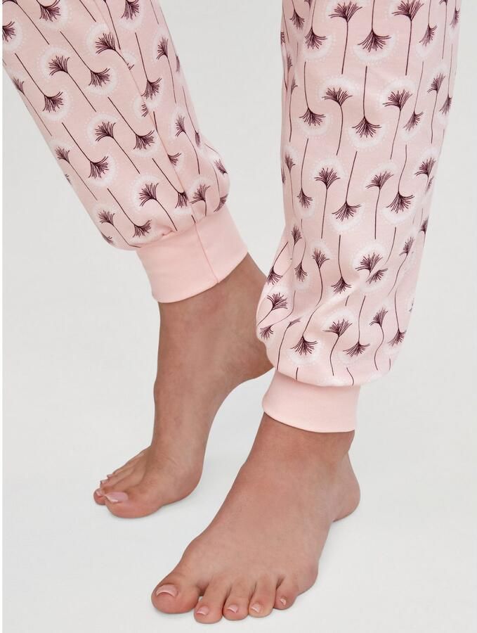 CALIDA Pyjama Midnight Flowers Ronde hals lange mouw zacht heavy-interlock katoen - Foto 2