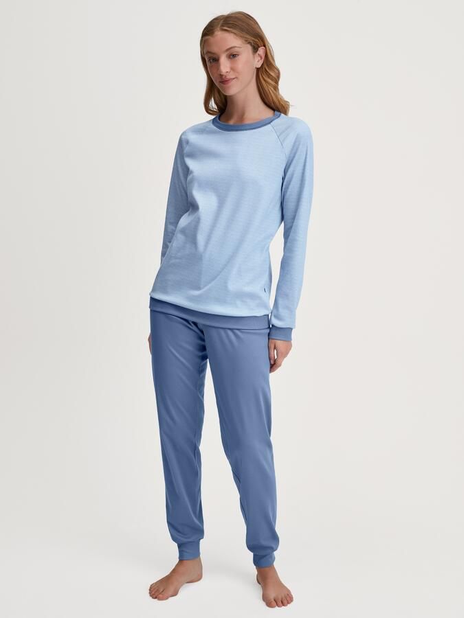 CALIDA Pyjama Midnight love Lange mouw heavy-interlock ronde hals verwar d (2-delig) - Foto 6