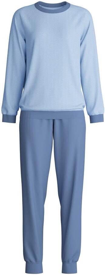 CALIDA Pyjama Midnight love Lange mouw heavy-interlock ronde hals verwar d (2-delig) - Foto 5