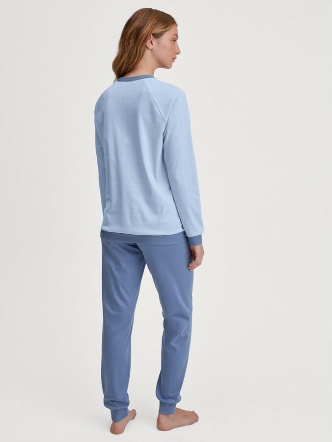 CALIDA Pyjama Midnight love Lange mouw heavy-interlock ronde hals verwar d (2-delig) - Foto 3