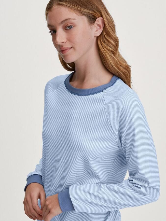 CALIDA Pyjama Midnight love Lange mouw heavy-interlock ronde hals verwar d (2-delig) - Foto 4