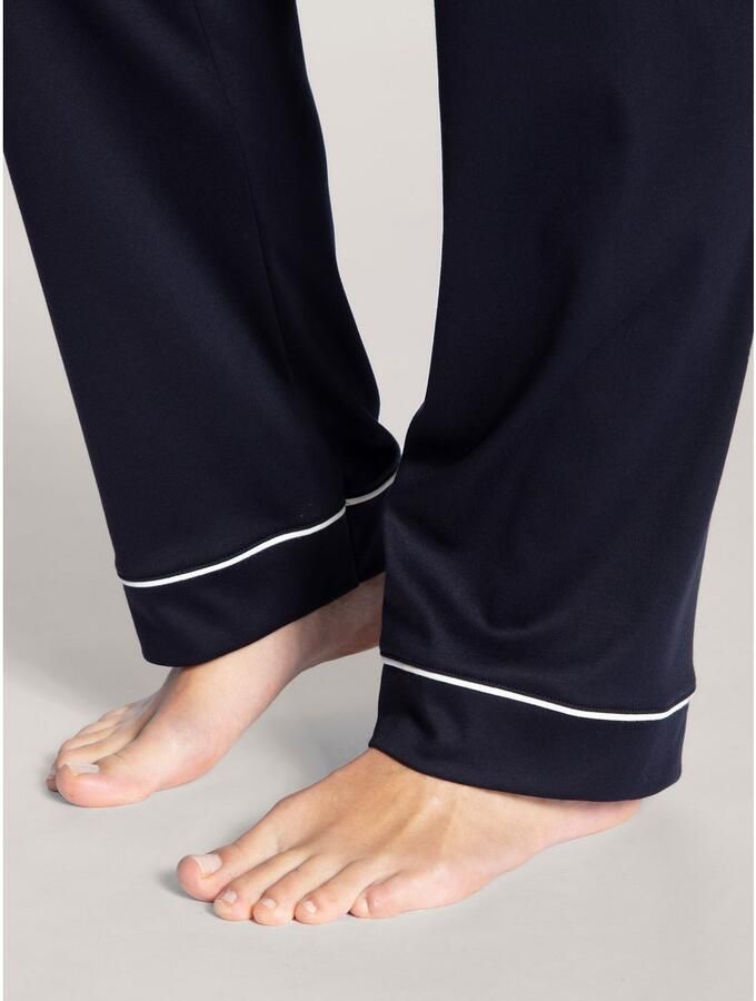 CALIDA Pyjama Night Lovers Knoopsluiting puur katoen interlock-kwaliteit lange mouw (2-delig) - Foto 3