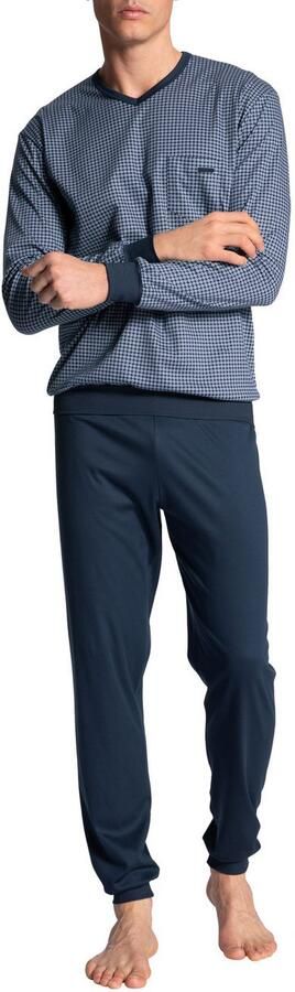 CALIDA Pyjama Relax Choice Katoen lange mouwen borstzak (2-delig) - Foto 4