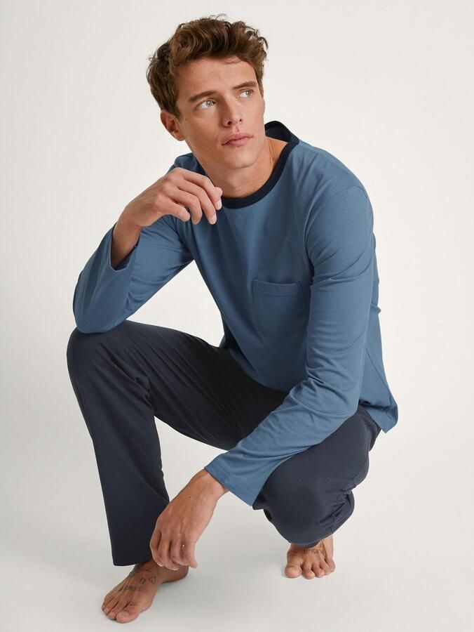 CALIDA Pyjama Relax Essentials met opgestikte borstzak (2-delig) - Foto 5