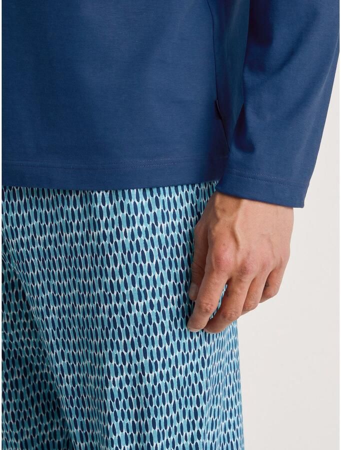 CALIDA Pyjama Relax Imprint 1 Langarm-shirt & broek met rechte pijp (2-delig) - Foto 2
