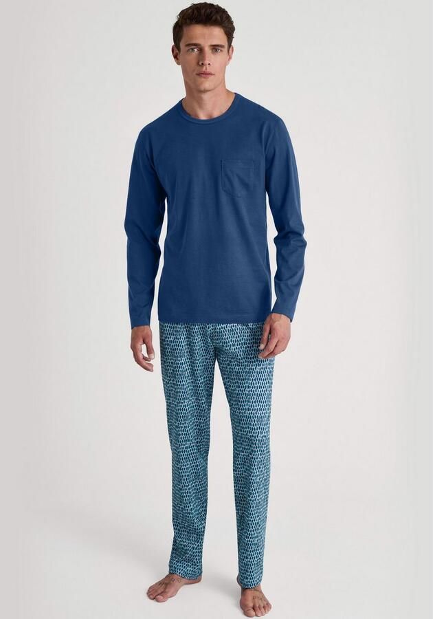 CALIDA Pyjama Relax Imprint 1 Langarm-shirt & broek met rechte pijp (2-delig) - Foto 6