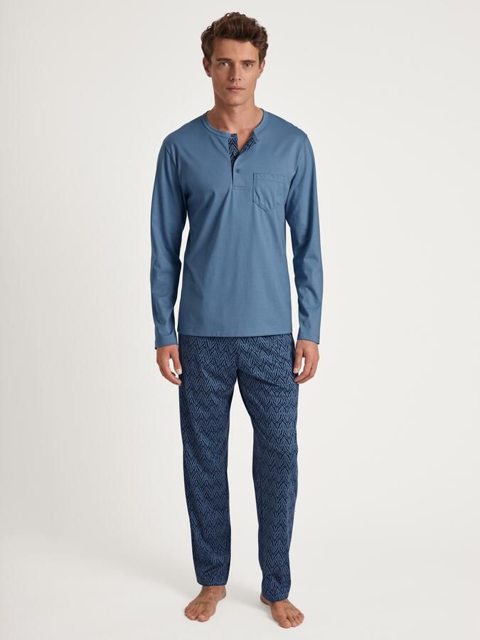 CALIDA Pyjama Relax Imprint 2 met opgestikte borstzak (2-delig) - Foto 8