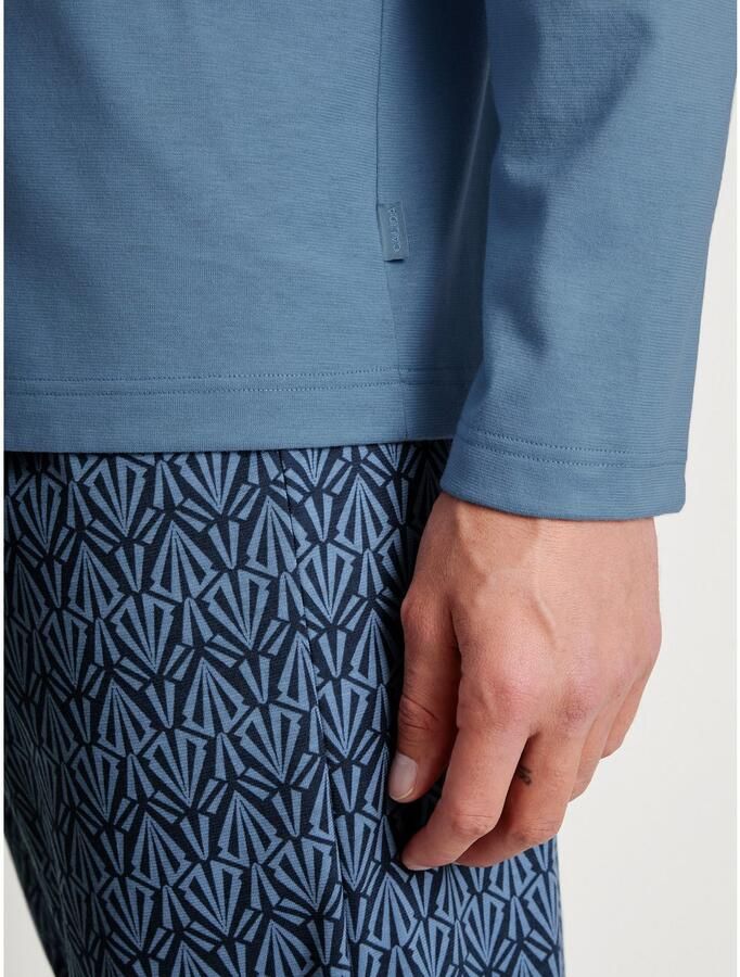 CALIDA Pyjama Relax Imprint 2 met opgestikte borstzak (2-delig) - Foto 3