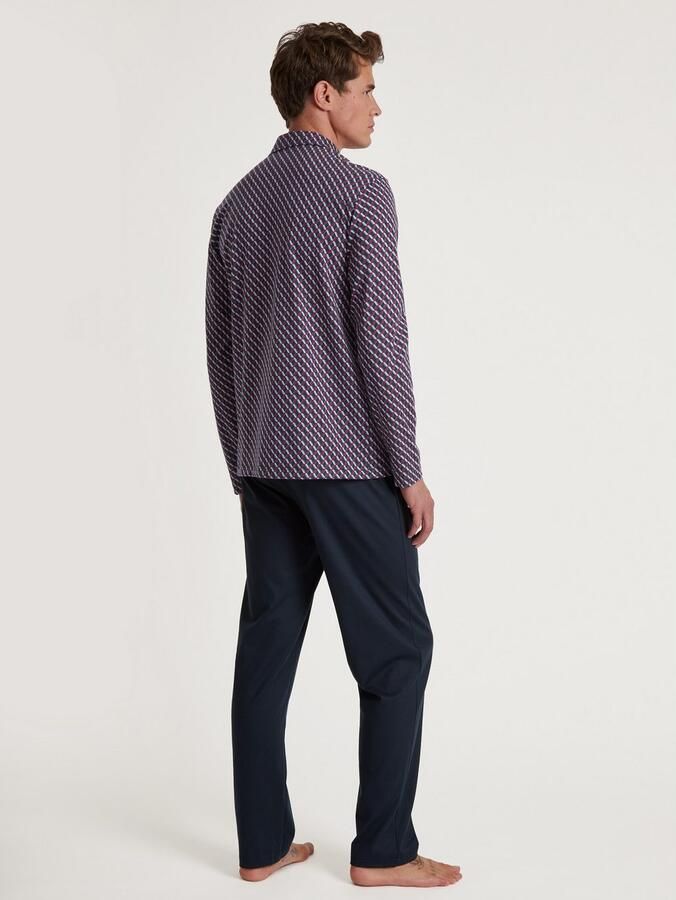 CALIDA Pyjama Relax Imprint met fijne gladde stof voor verhoogd comfort (2-delig) - Foto 4