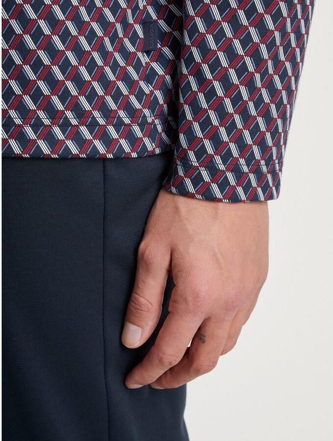 CALIDA Pyjama Relax Imprint met fijne gladde stof voor verhoogd comfort (2-delig) - Foto 3