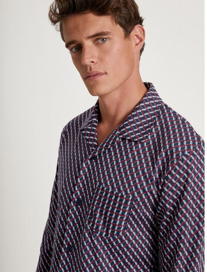 CALIDA Pyjama Relax Imprint met fijne gladde stof voor verhoogd comfort (2-delig) - Foto 2