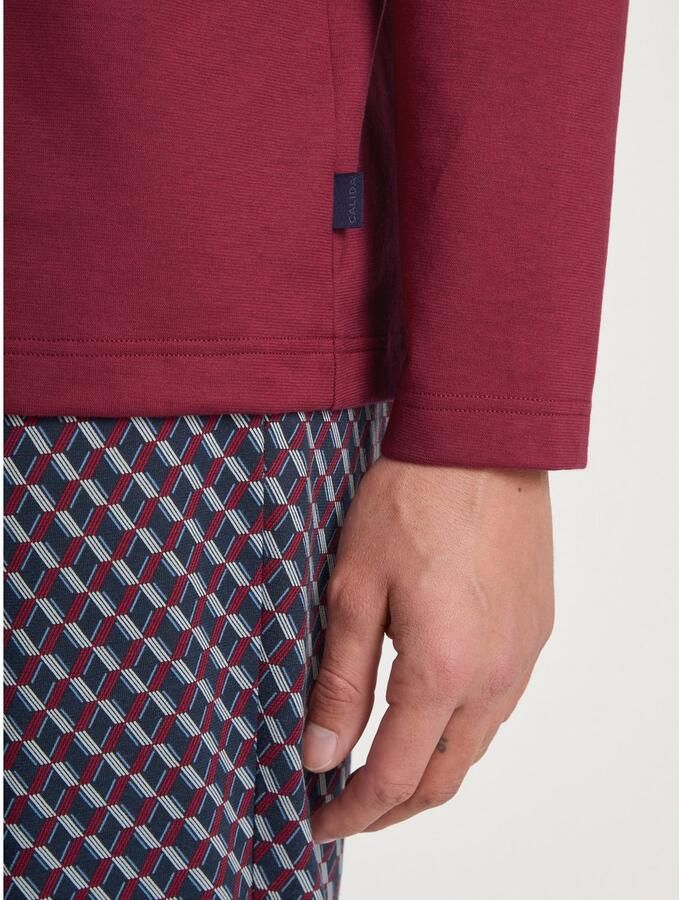 CALIDA Pyjama Relax Imprint met opgestikte borstzak (2-delig) - Foto 4