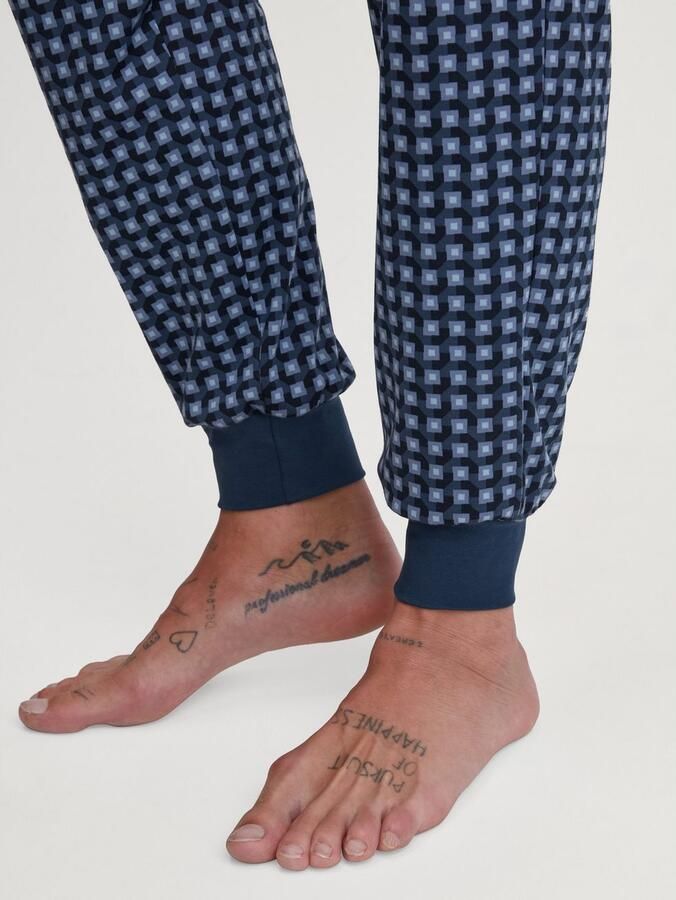 CALIDA Pyjama Relax Streamline 1 ade d zacht v-hals borstzak (2-delig) - Foto 2