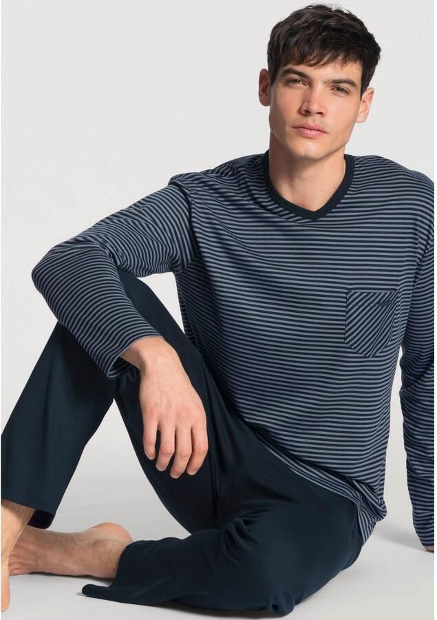 CALIDA Pyjama Relax Streamline met opgestikte borstzak (set 2-delig) - Foto 4