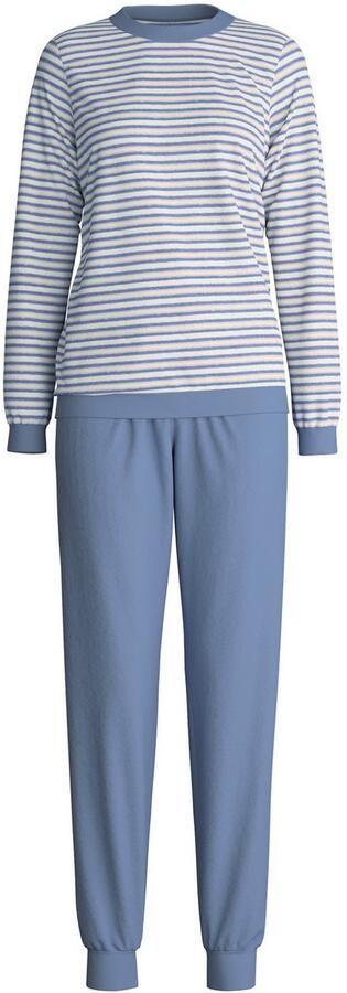 CALIDA Pyjama Soft Dreams Streepjes-design warm zacht badstof-kwaliteit katoenmix (2-delig) - Foto 7