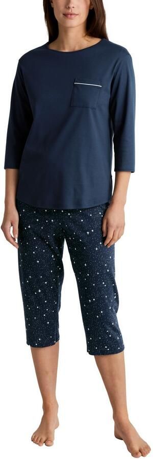 CALIDA Pyjama Sweet Dreams 3 4-lengte ronde hals zacht interlock-kwaliteit pure cotton (2-delig) - Foto 6