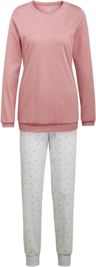 CALIDA Pyjama Sweet Dreams Interlock-kwaliteit lange mouw elastische band ronde hals comfortabel (2-delig) - Foto 7
