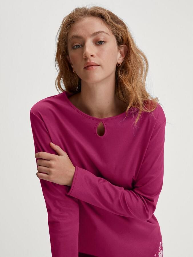 CALIDA Pyjama Sweet Dreams losse pasvorm ronde hals interlock-kwaliteit lange mouw zacht (2-delig) - Foto 6