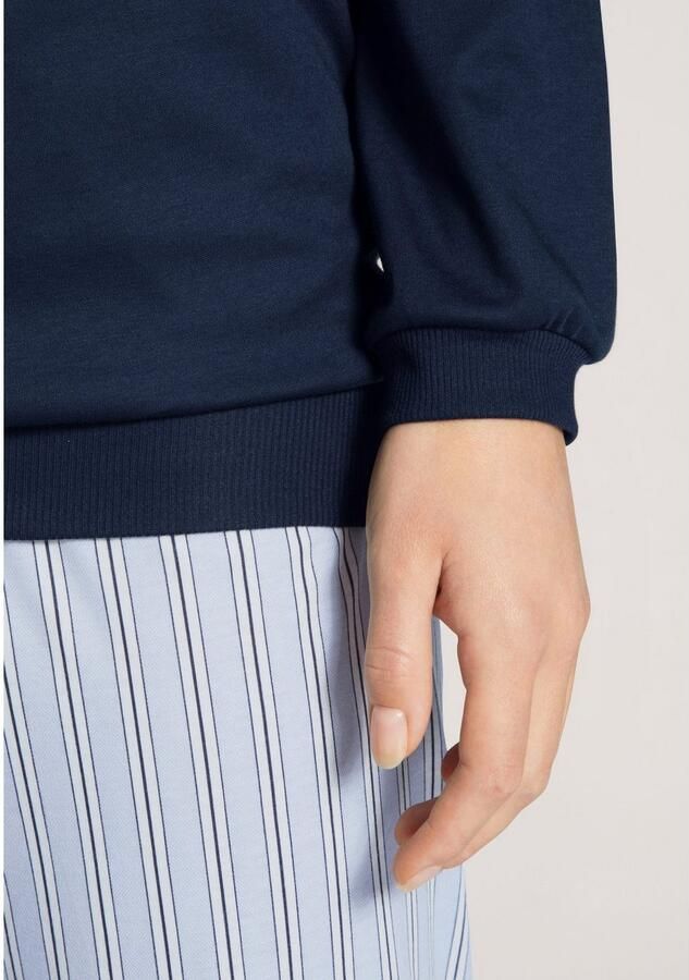 CALIDA Pyjama Sweet Dreams Ribboorden interlock-kwaliteit lange mouw ronde hals verwar d (2-delig) - Foto 4